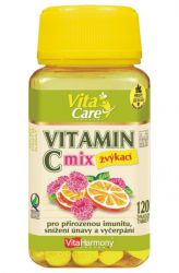 VitaHarmony Vitamín C 120 tablet žvýkacích - příchuť pomeranč & malina