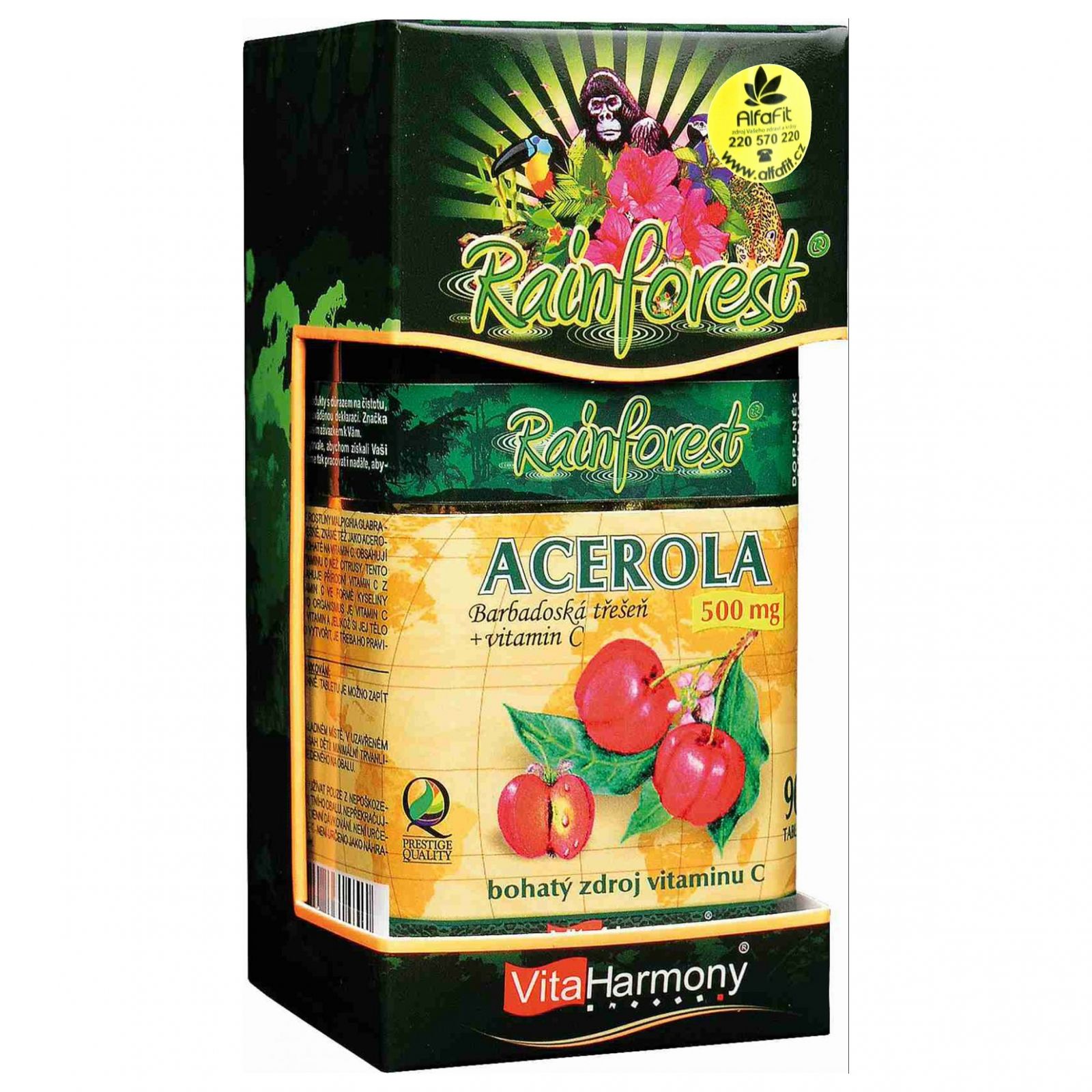 VitaHarmony Acerola 500 mg + Vitamin C 250 mg - 90 tablet