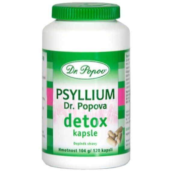 Dr. Popov Psyllium DETOX 120 kapslí