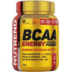 Nutrend BCAA Energy mega strong powder, pomeranč, 500g