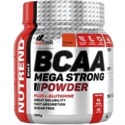 Nutrend BCAA Mega strong powder 300 g ─ pomeranč