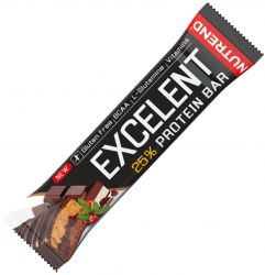 Nutrend Excelent 25% protein bar double 85 g, čokoláda + nugát s brusinkami v mléčné čokoládě 