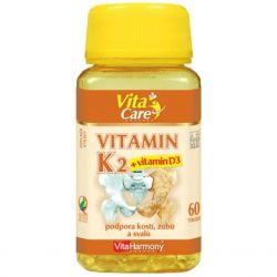 VitaHarmony Vitamín K2 + Vitamín D3 – 60 tobolek