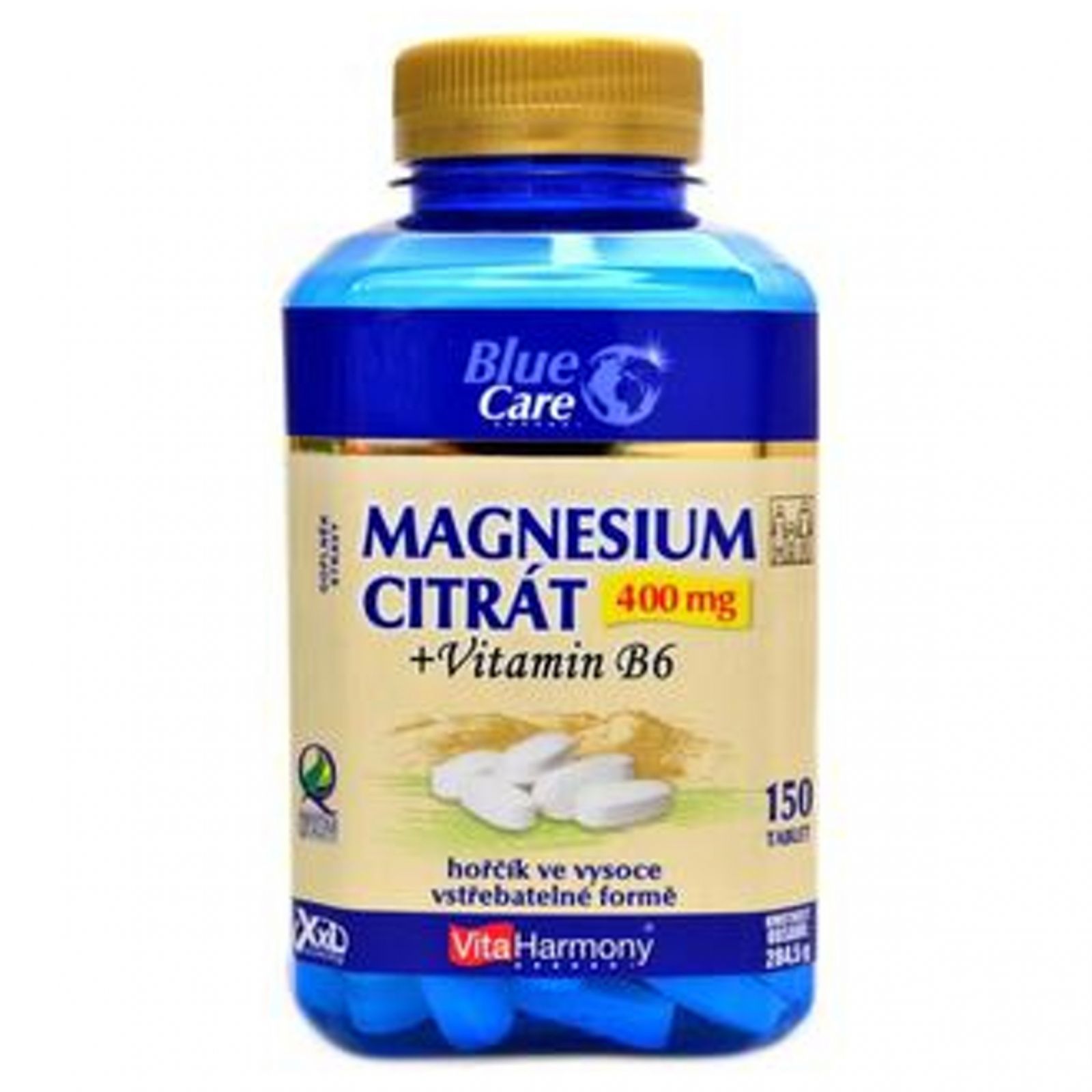 VitaHarmony Magnesium citrát 400 mg + vitamin B6 – 150 tablet