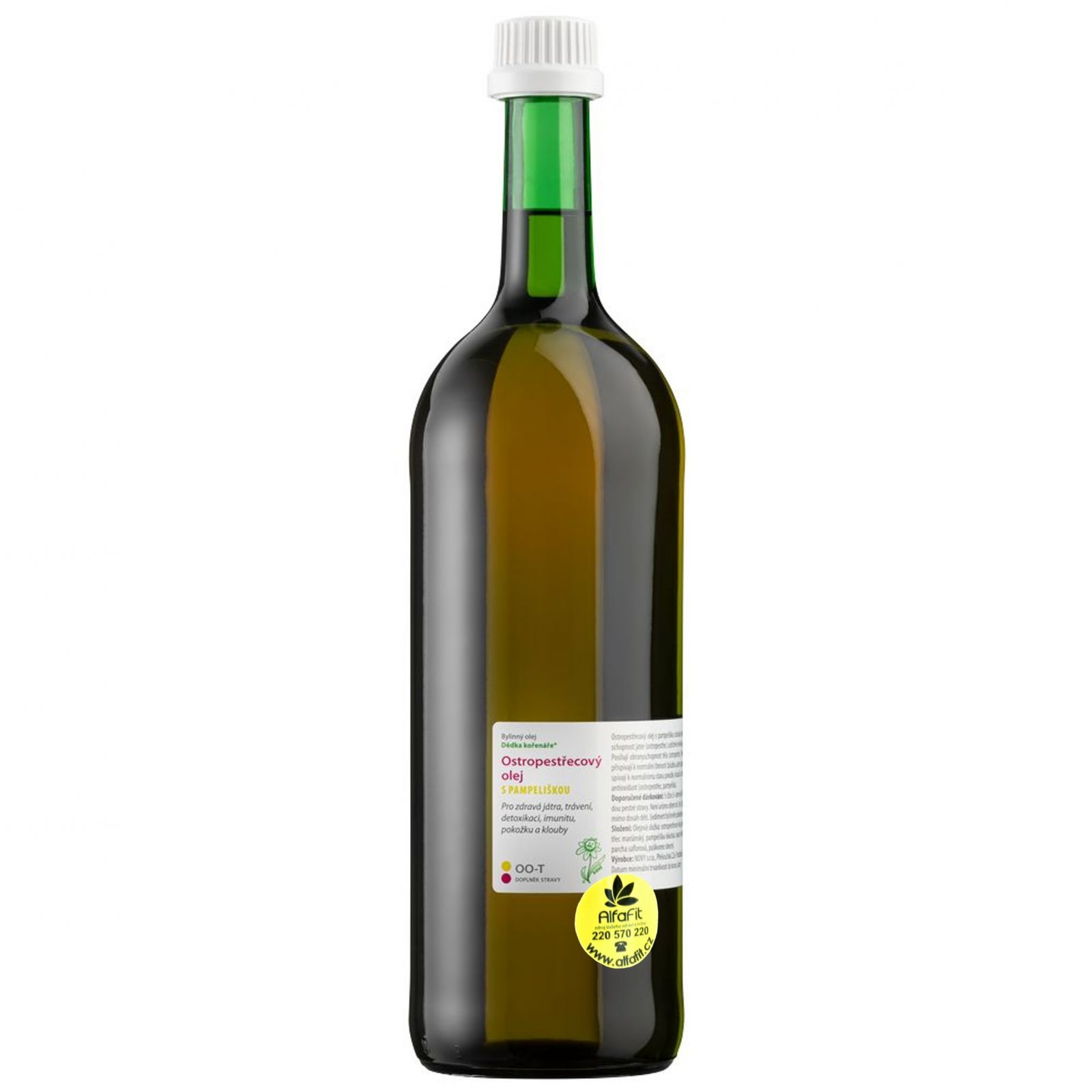 Dědek kořenář Ostropestřecový olej s pampeliškou OOT 1000 ml