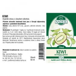 Naděje Kiwi - tinktura z pupenů - etiketa