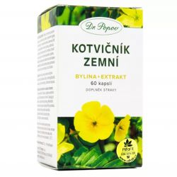 Dr. Popov Kotvičník zemní - Tribulus terrestris (bylina + extrakt) 60 kapslí