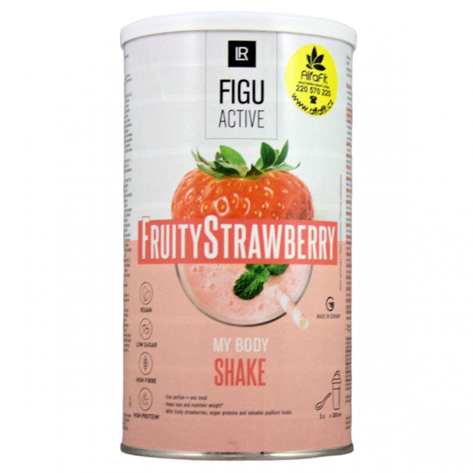 LR FIGUACTIVE koktejl Fruity Strawberry 496 g