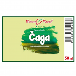  Bylinné kapky Čaga (rezavec) 50 ml - etiketa