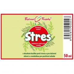Bylinné kapky Stres 50 ml - etiketa