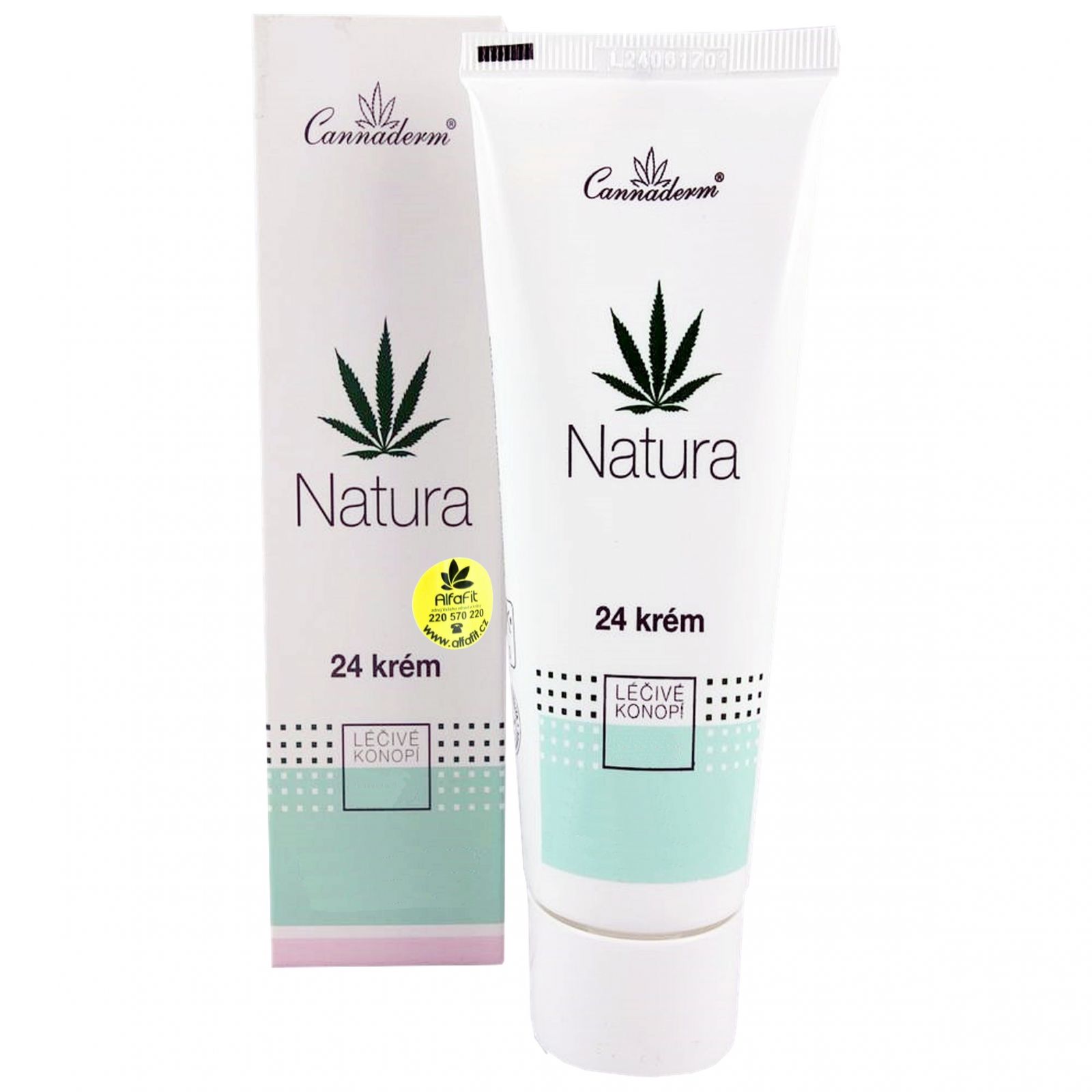 Cannaderm Natura 24 krém pro mastnou pleť 75g