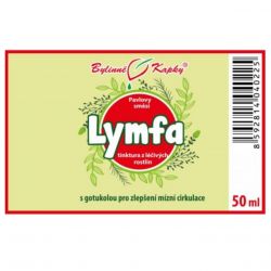 Bylinné kapky Lymfa - bylinné kapky etiketa 30 ml