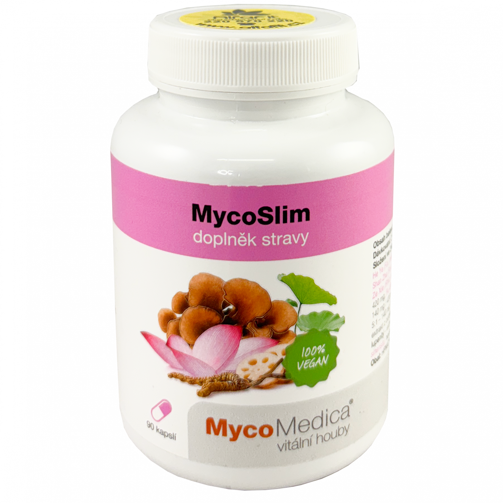 MycoMedica MycoSlim (Cordyceps, Pornatka, Maitake) 90 kapslí