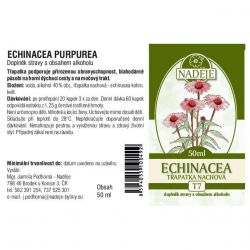  Naděje Třapatka (Echinacea) T7 - tinktura z bylin - etiketa