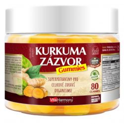 VitaHarmony Kurkuma & Zázvor Gummies XXL 80 gummies