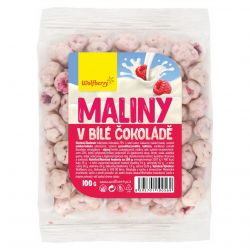 Wolfberry Maliny sušené mrazem v bílé čokoládě 100 g