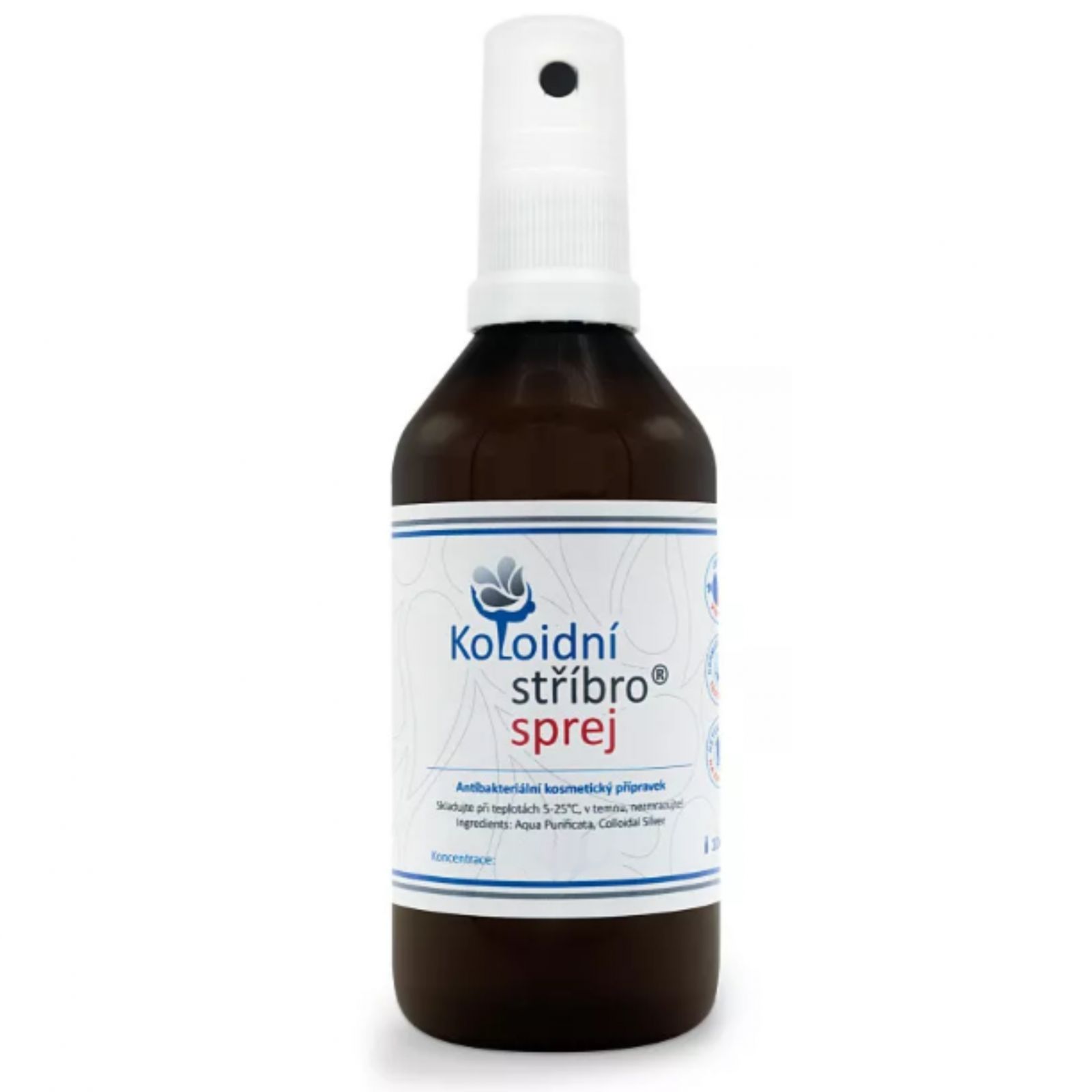 Koloidní stříbro sprej 20 ppm 100 ml