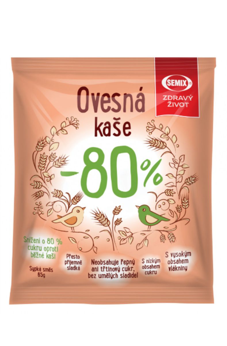 Semix Ovesná kaše - 80 % cukru 65 g