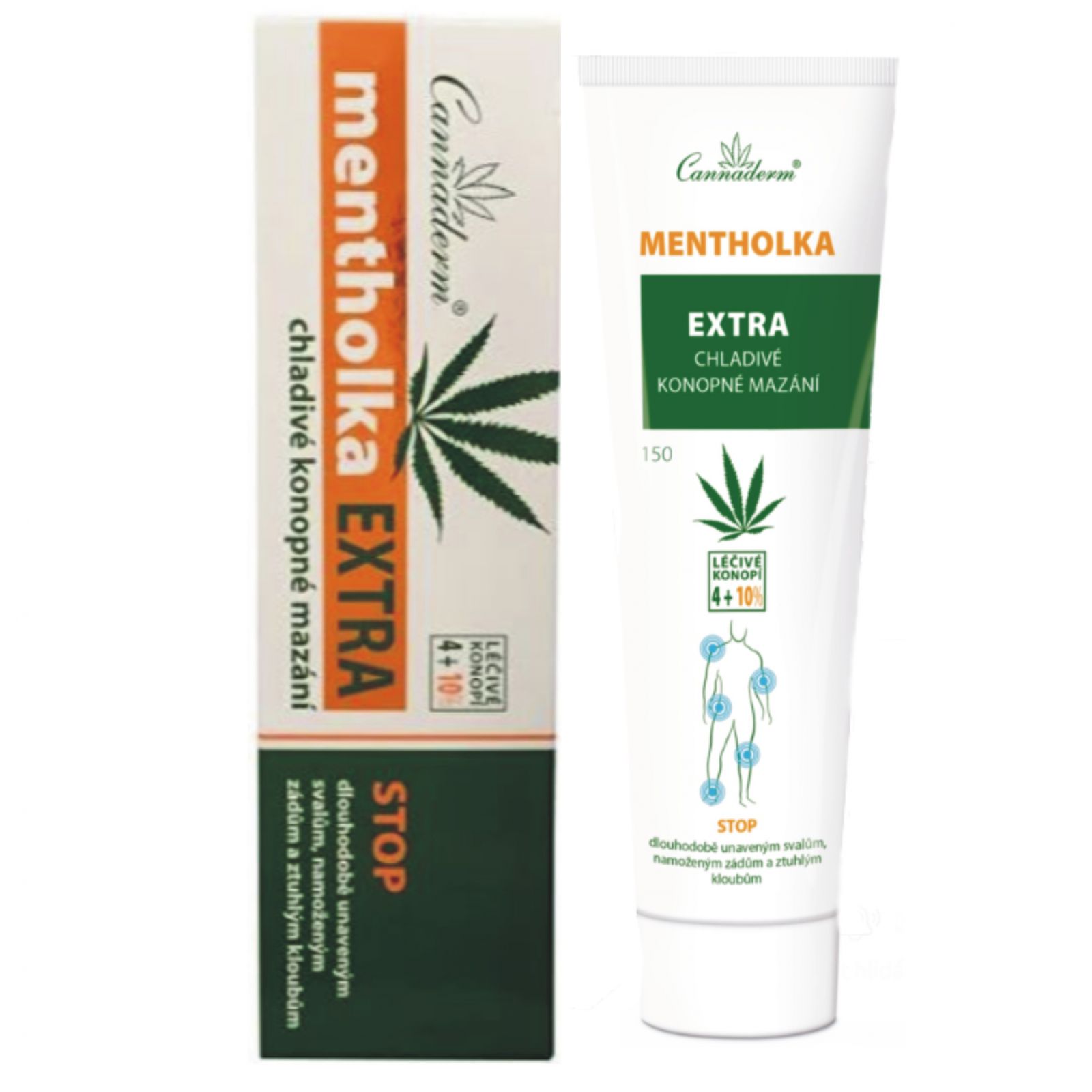 Cannaderm Mentholka EXTRA – chladivé konopné mazání 150 ml 