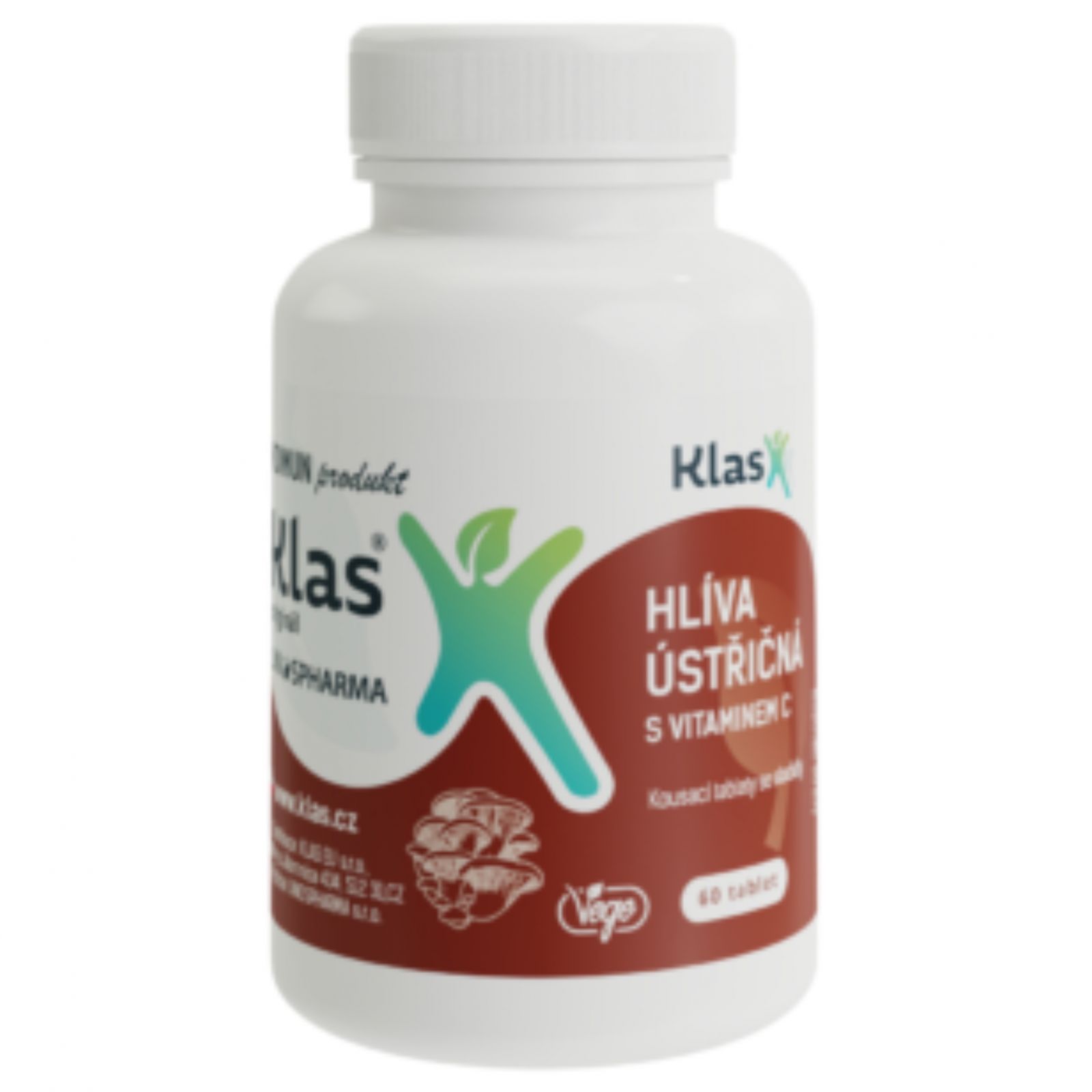 Klas Hlíva ústřičná s vitamínem C 60 tablet